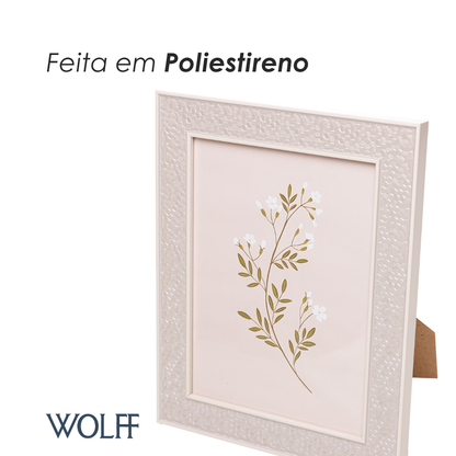 Porta-Retrato Dots 15cm x 20cm Cinza Poliestireno - Wolff