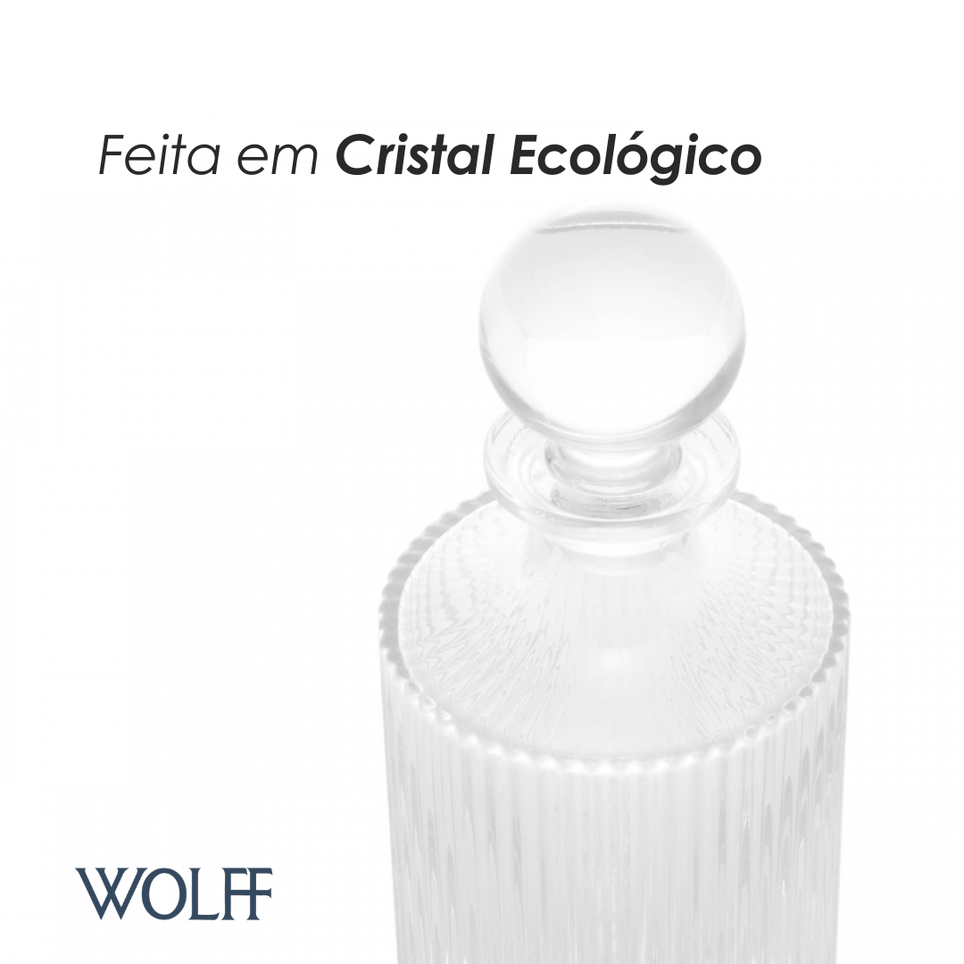 Garrafa para Whisky de Cristal Lines - Wolff