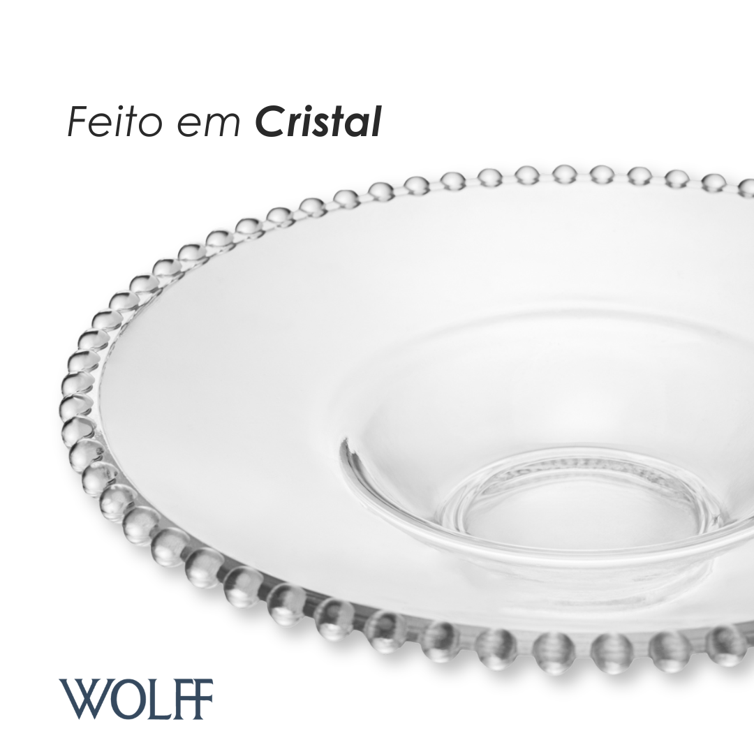 Prato para Massa Risoto Pearl 29cm x 6cm Cristal - Wolff
