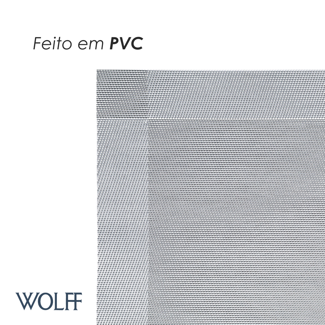 Jogo Americano de PVC Prateado 45cm x 30cm - Wolff