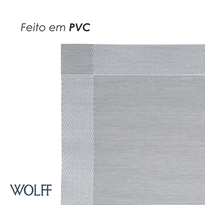 Jogo Americano de PVC Prateado 45cm x 30cm - Wolff