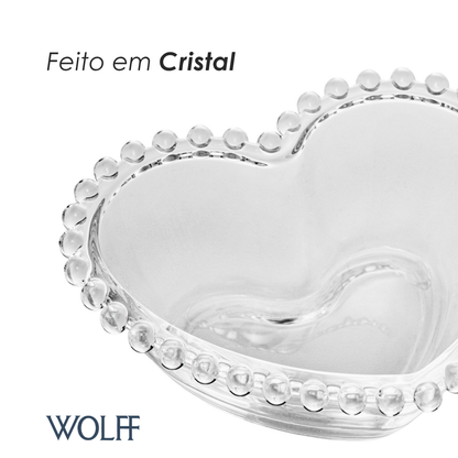 Bowl Coração Pearl Cristal - Wolff