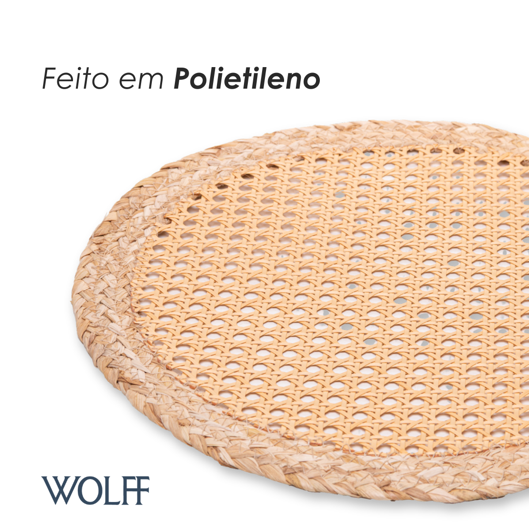 Lugar Americano Vikram 38cm Natural Polietileno - Wolff