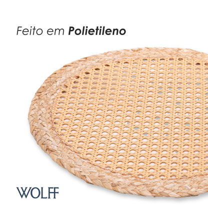 Lugar Americano Vikram 38cm Natural Polietileno - Wolff