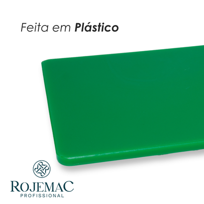 Placa de Corte 50cm x 30cm x 1,5cm Verde Polietileno - Rojemac Profissional