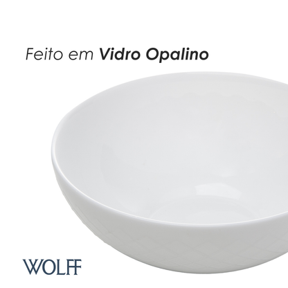 Bowl Royale 580ml Branco Opalino - Wolff