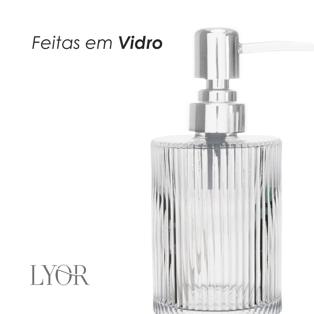 Conjunto 2 Peças para Banheiro de Vidro Lines  - Lyor