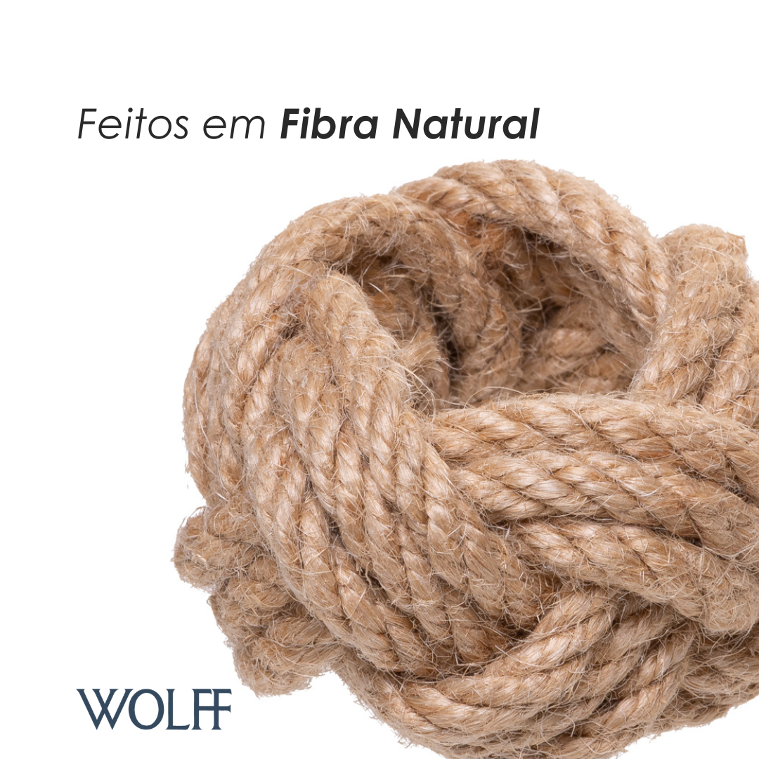 Conjunto 4 Anéis para Guardanapos Linoria Fibra Natural - Wolff