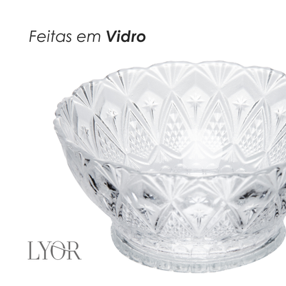 Conjunto 7 Peças para Sobremesa King Vidro - Lyor