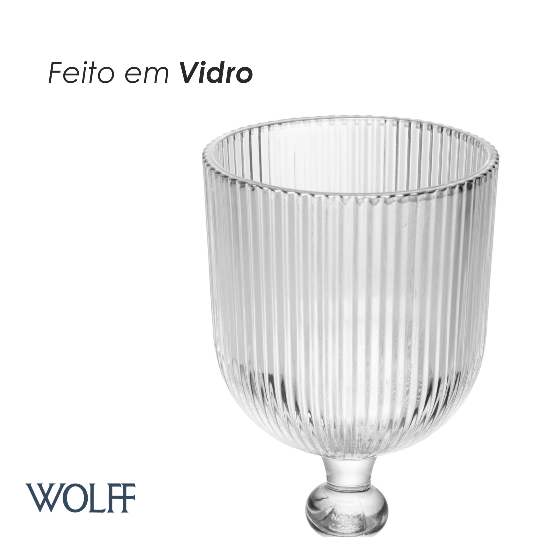 Conjunto 2 Taças Lines 380ml Vidro – Wolff