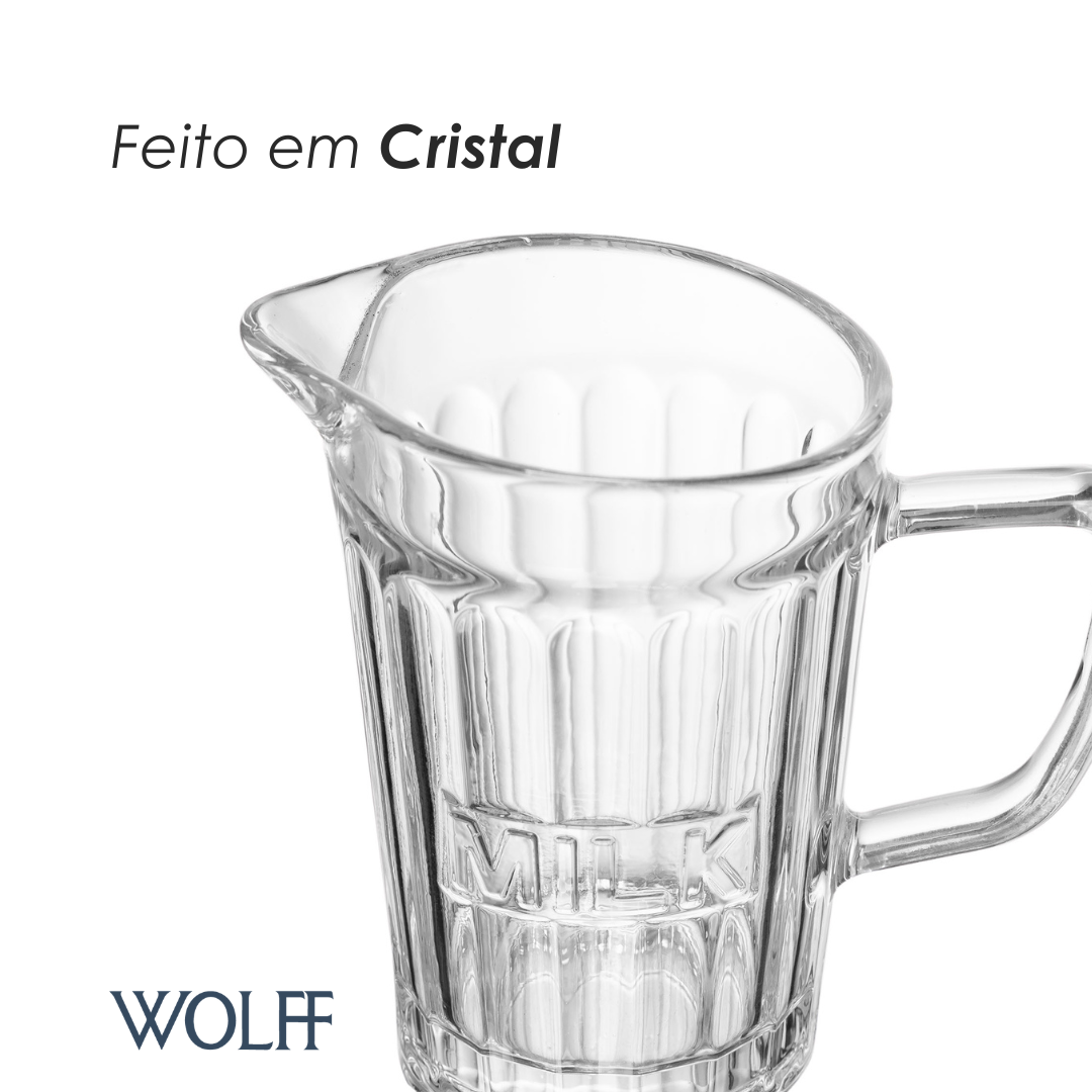 Leiteira Harmony 290ml Vidro - Wolff