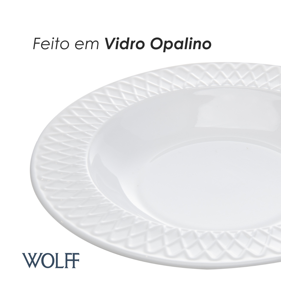 Prato Fundo Royale 21,5cm Opalino - Wolff