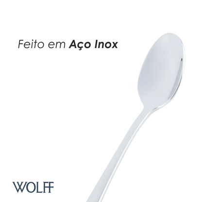 Conjunto 6 Colheres de Café de Aço Inox Berna - Wolff