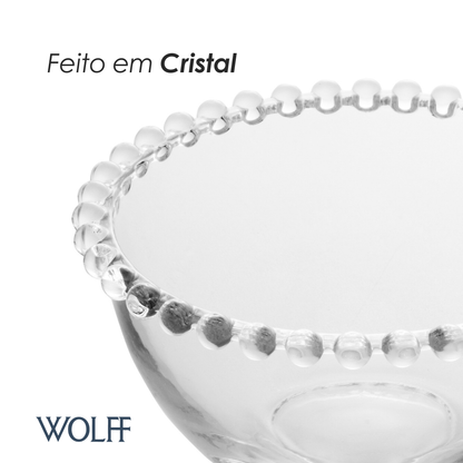 Conjunto 4 Bowls Pearl 14cm x 8cm Cristal - Wolff