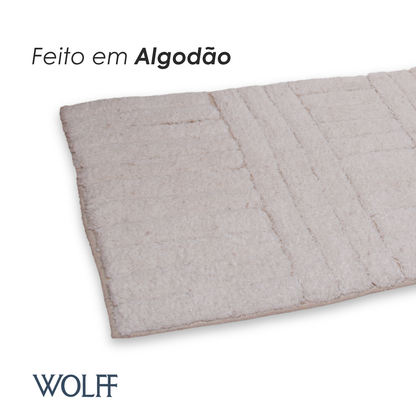 Tapete Genova 50cm x 80cm Branco Algodão - Wolff