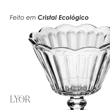 Taça de Sobremesa Flor 150ml Cristal Ecológico - Lyor
