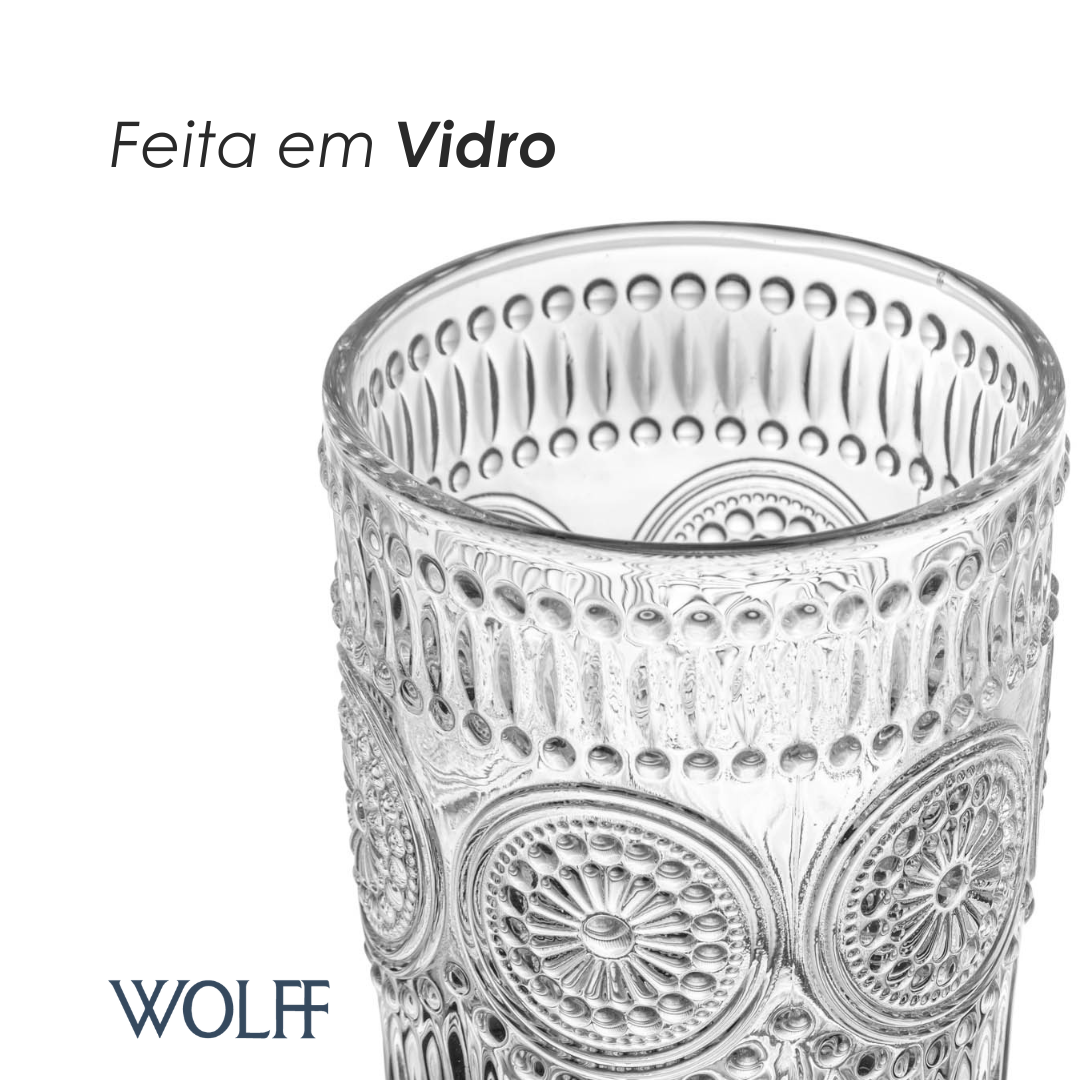 Copo Mandala 260ml Vidro – Wolff