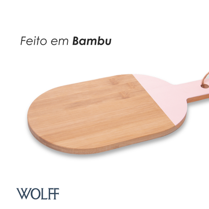Tábua para Corte Lignora Oval Bambu Rosa - Wolff