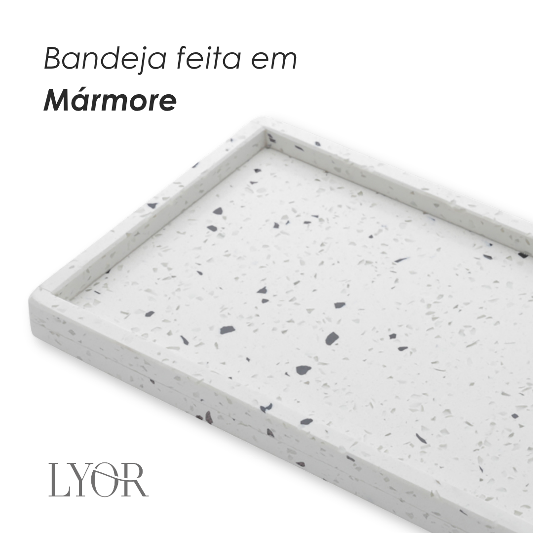 Bandeja de Mármore Terrazzo - Lyor
