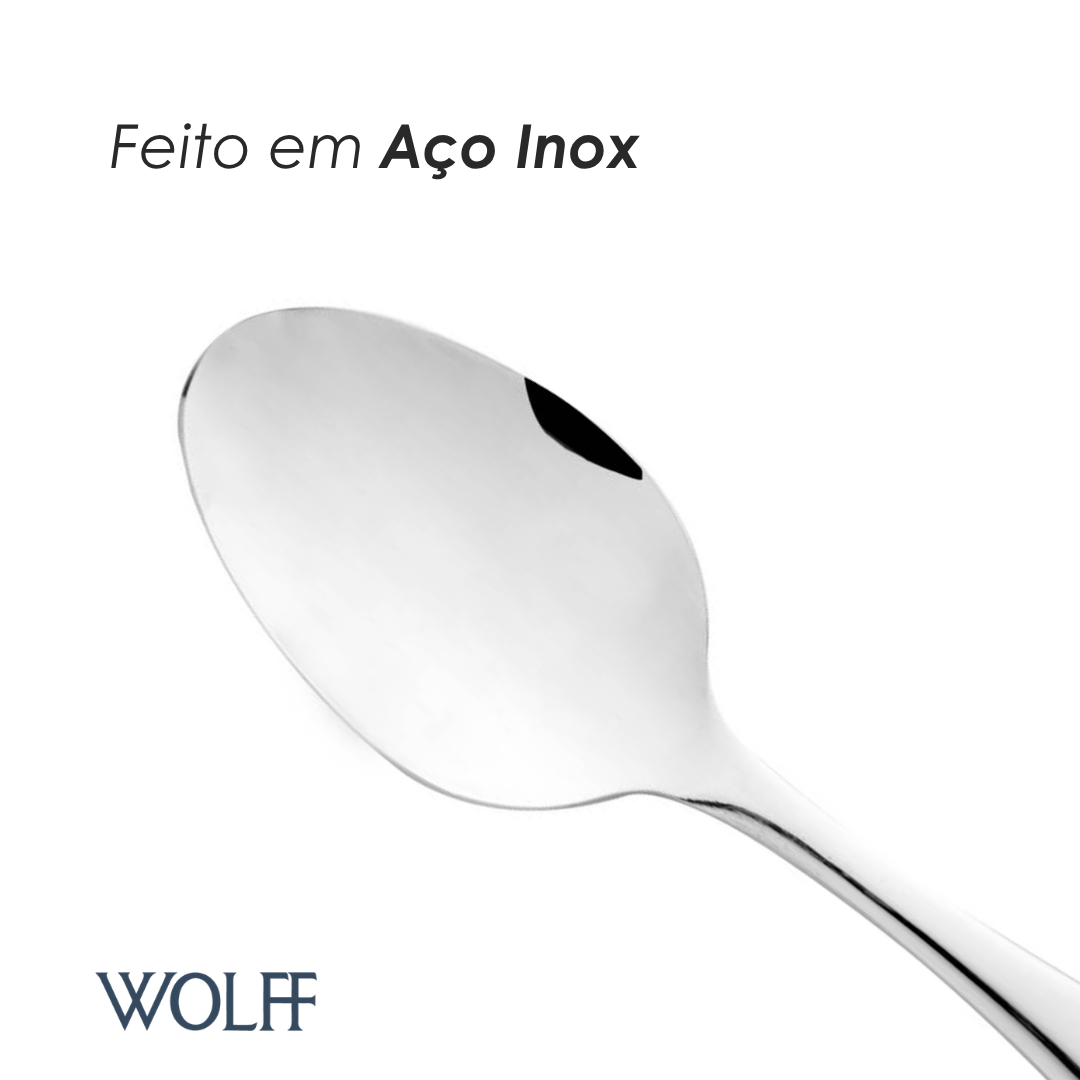 Faqueiro 30 Peças de Aço Inox Cannes - Wolff