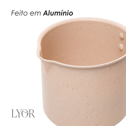 Conjunto 5 Panelas de Indução em Alumínio com Revestimento Cerâmico - Lyor