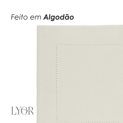 Lugar Americano Lévis Off White Claro Algodão - Lyor