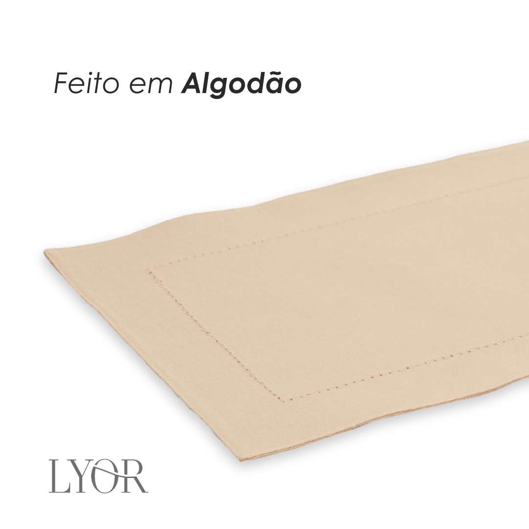 Lugar Americano Lévis 30cm x 45cm Creme Algodão - Lyor