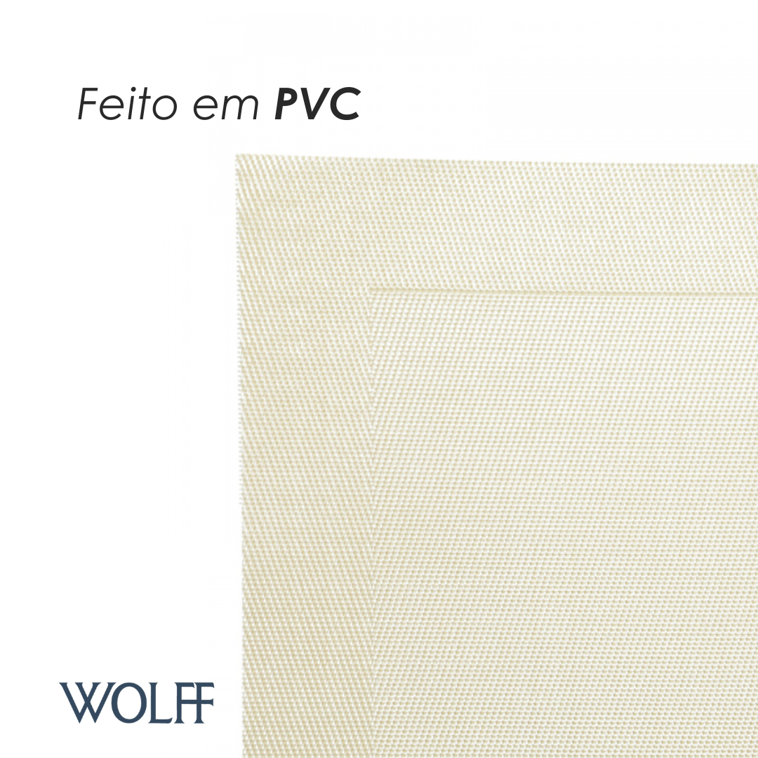 Lugar Americano de PVC Amarelo 45cm x 30cm - Wolff