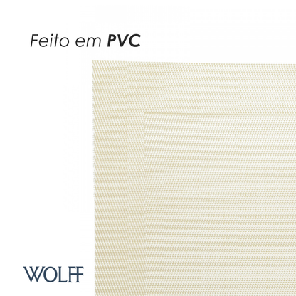 Lugar Americano de PVC Amarelo 45cm x 30cm - Wolff