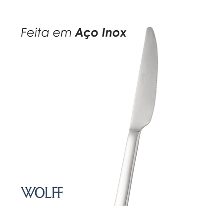 Conjunto 6 Facas para Churrasco de Aço Inox Viena - Wolff