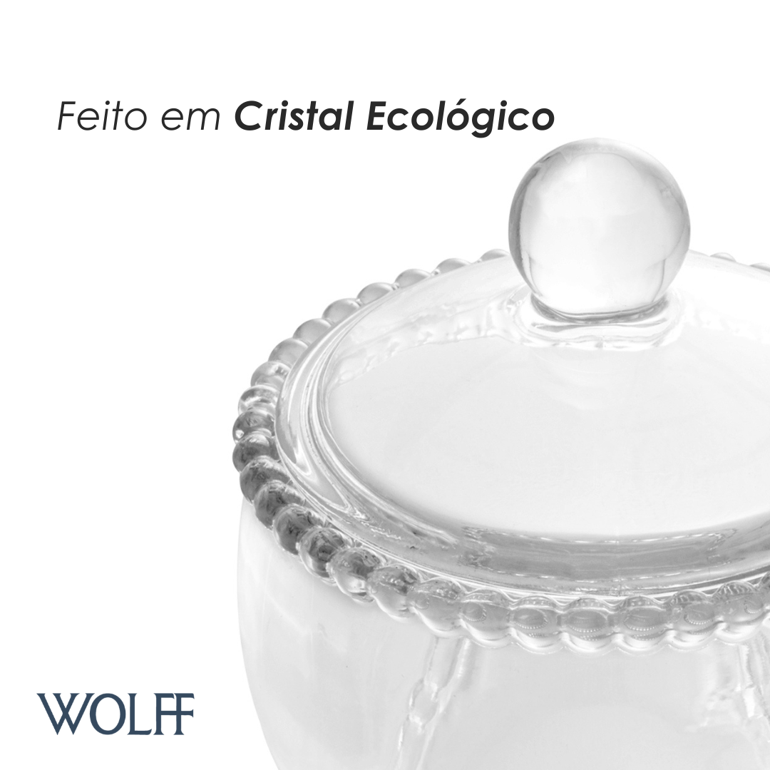 Meleira de Cristal com Pegador Pearl 200ml - Wolff
