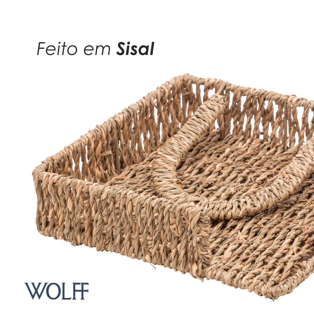 Porta Guardanapos de Sisal 20cm x 5cm - Wolff