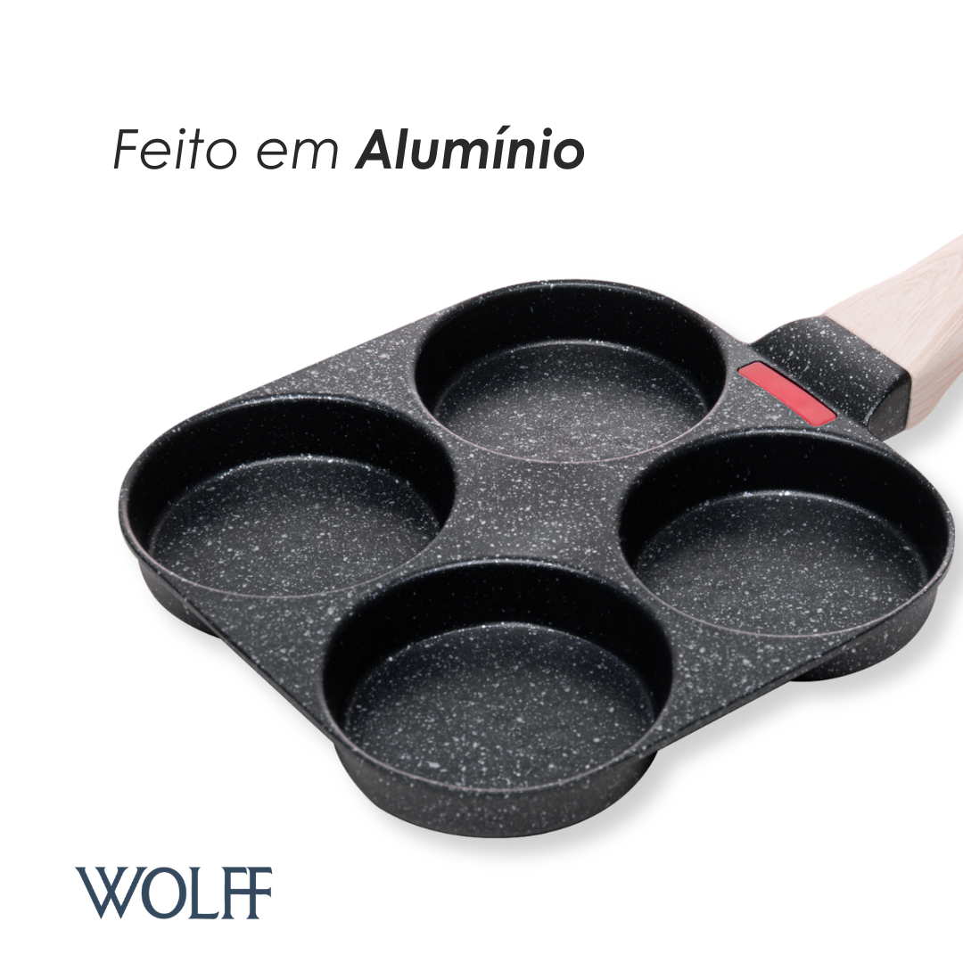 Frigideira de Indução com 4 Cavidades Granilite com Antiaderente - Wolff