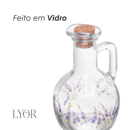 Garrafa para Azeite com Tampa de Cortiça Provence 185ml Vidro - Lyor