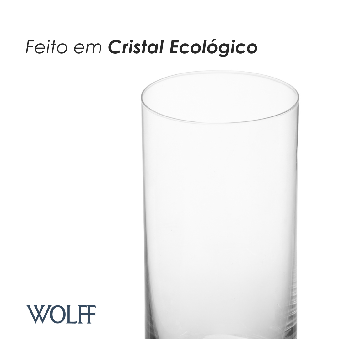 Copo Alto Opus Bohemia 350ml Cristal Ecológico - Wolff