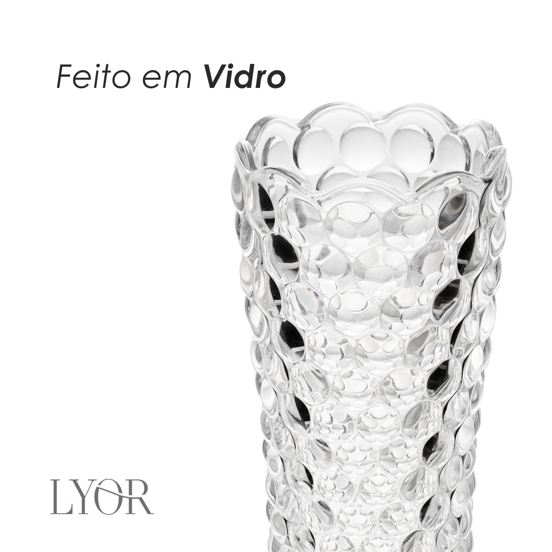 Vaso de Vidro Bubble - Lyor