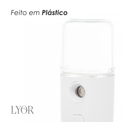 Umidificador de Ar Portátil de Plástico Recarregável com Entrada USB Branco 35ml - Lyor