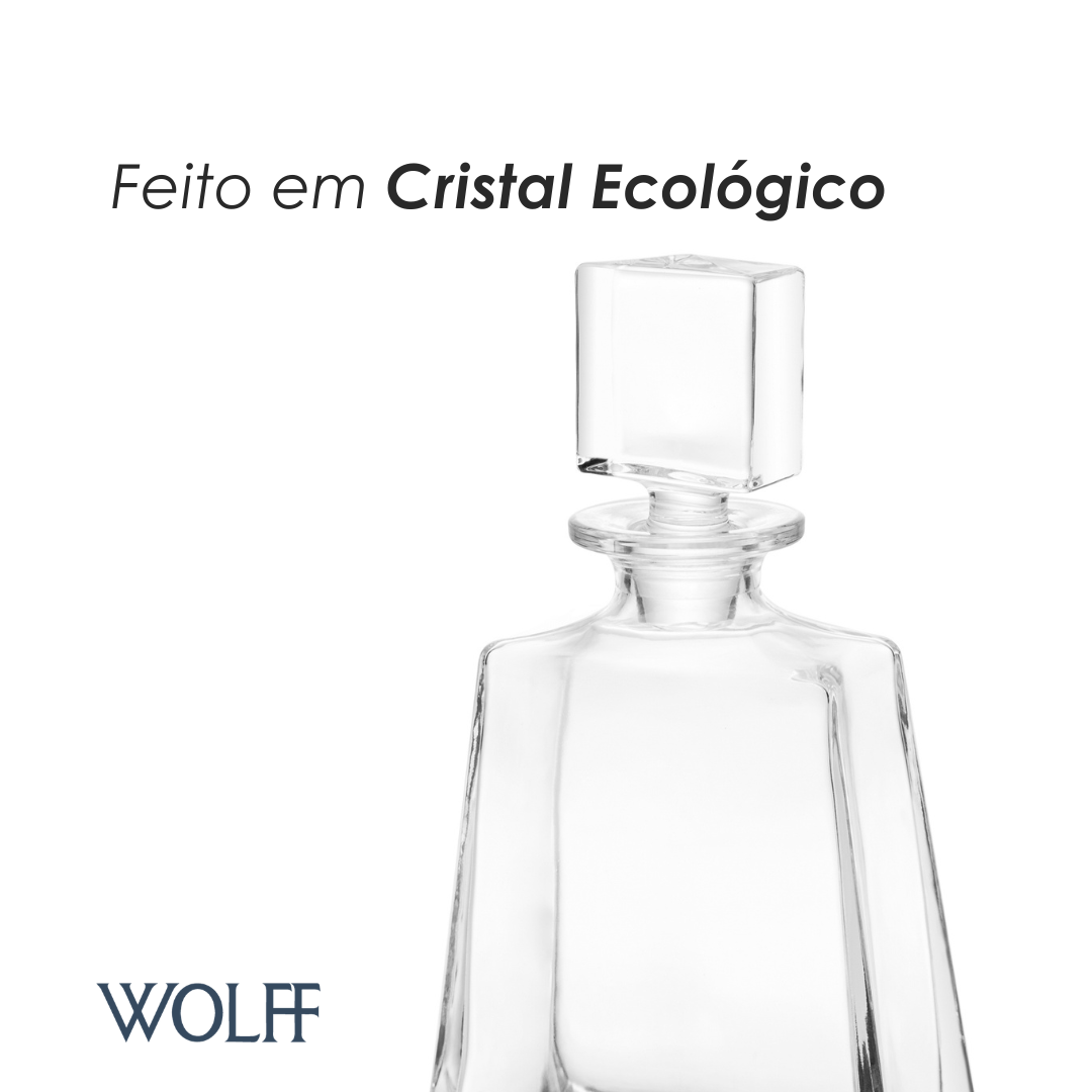 Garrafa para Whisky Las Vegas 700ml Cristal Ecológico - Wolff