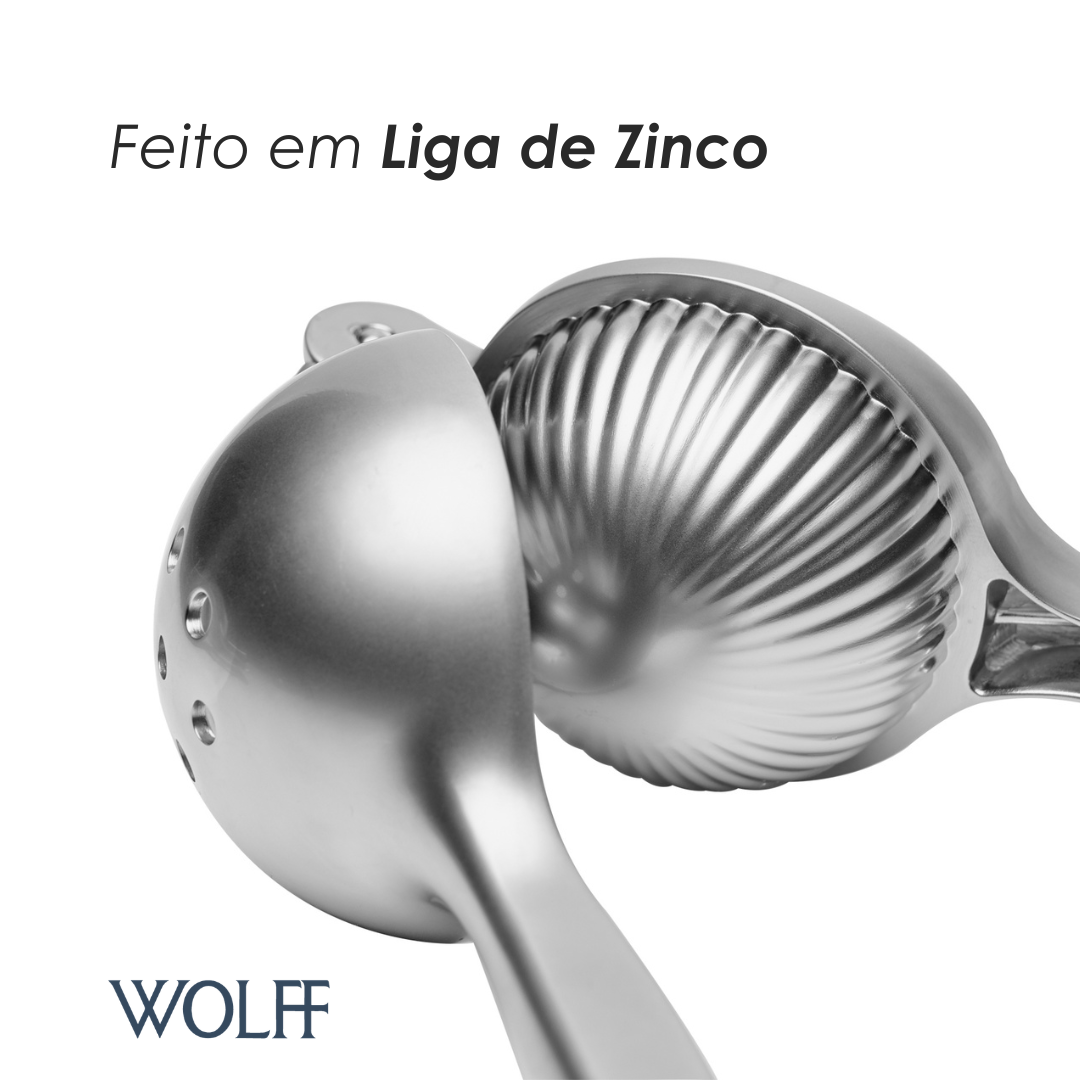 Espremedor Limão Chef Pro 22cm Liga de Zinco - Wolff