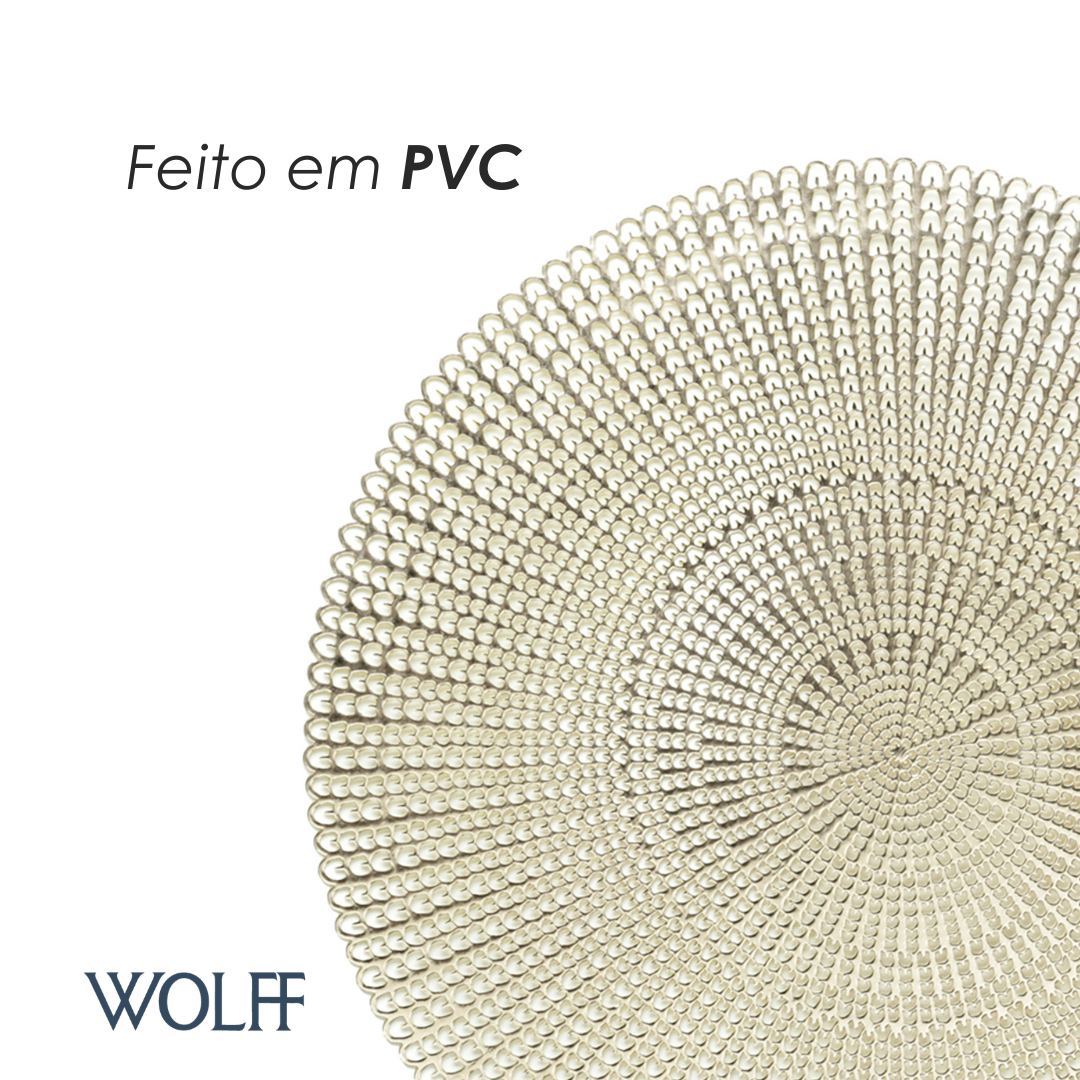 Jogo Americano de PVC Lux Gold 41,5cm - Wolff