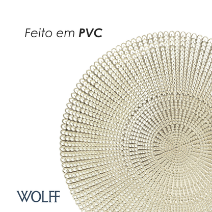 Jogo Americano de PVC Lux Gold 41,5cm - Wolff