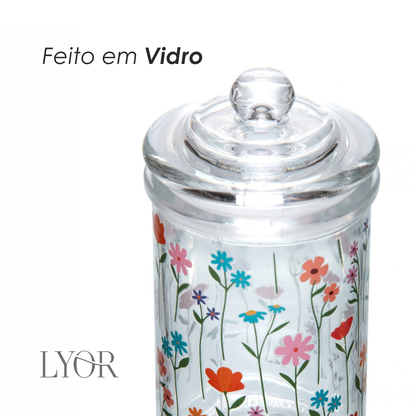 Pote Estação das Flores 340ml Vidro - Lyor