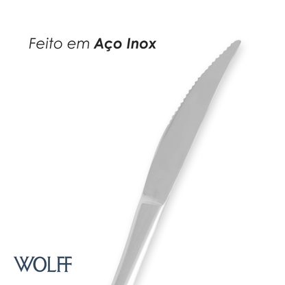 Conjunto 6 Facas para Churrasco Berna Aço Inox - Wolff