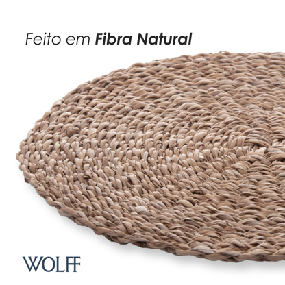 Lugar Americano de Fibra Natural Trançado 38cm - Wolff