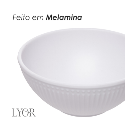 Bowl Aveline 12cm Branco Melamina - Lyor