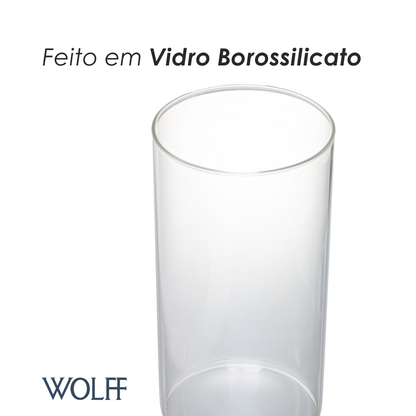 Vaso Vianne 20cm x 10cm Vidro Borossilicato - Wolff