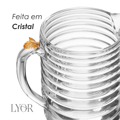 Leiteira Little Bee 595ml Cristal - Lyor