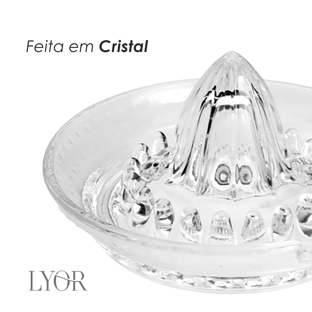 Espremedor de Frutas 14cm x 13,5cm x 7cm Cristal - Lyor