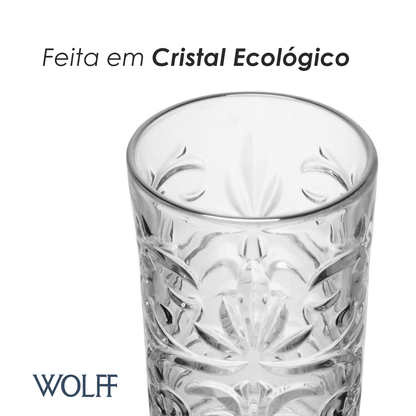 Copo Alto Arabesco 330ml Cristal Ecológico - Wolff