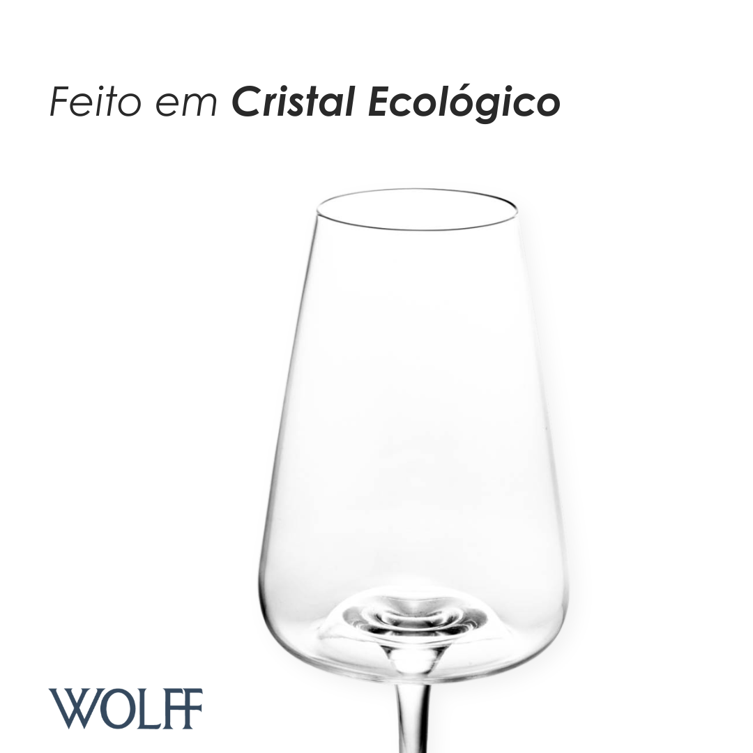 Conjunto 2 Taças de Vinho de Cristal Ecológico Scintillans Veritas 300ml - Wolff